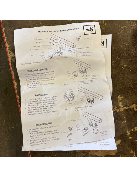 Avtagbar dragkrok - Nissan Almera