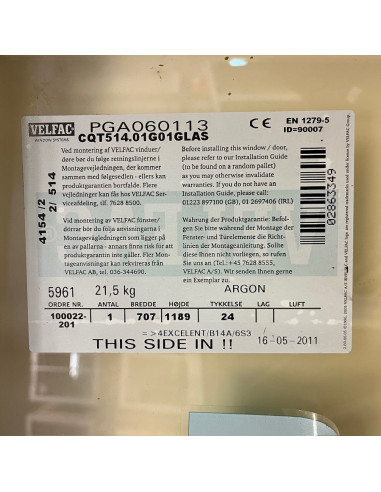 Fönster Velfac, 790x1290