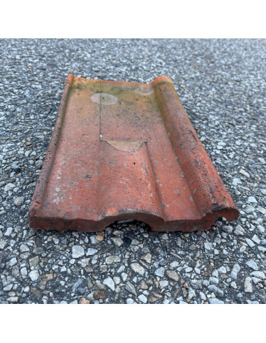 Takpanna stationstegel - Röd