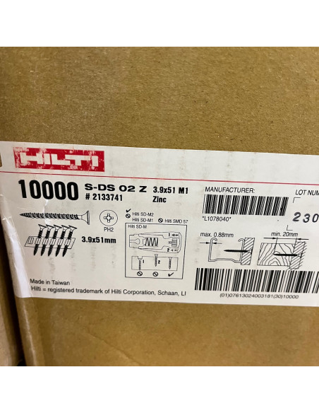 Bandad skruv, Hilti - 2 oktober 2024