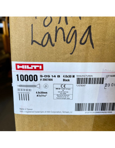 Bandad skruv, Hilti - 2 oktober 2024