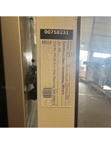 Altandörr 995x2090 H - Röd/brun