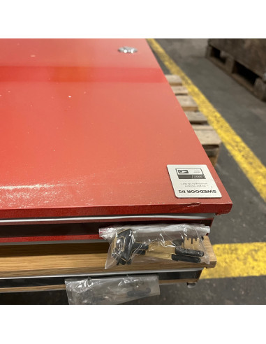 Säkerhetsdörr 900x2100 H - Röd