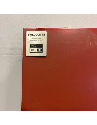 Säkerhetsdörr 900x2100 H - Röd