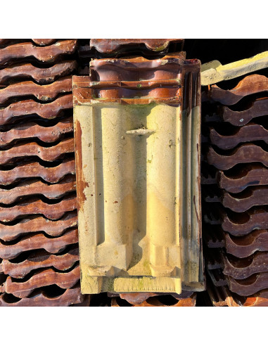 Takpanna Flacktegel, Glaserad - Brun