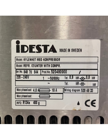 Displaykyl med underskåp