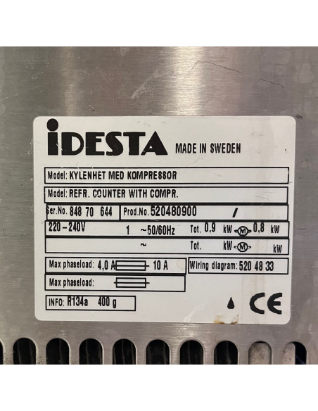 Displaykyl med underskåp