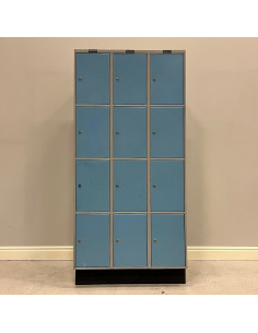Förvaringsskåp 12 fack - ljusblå