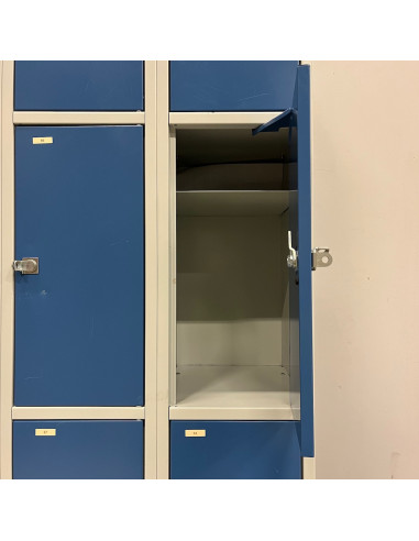 Förvaringsskåp 9 fack - blå