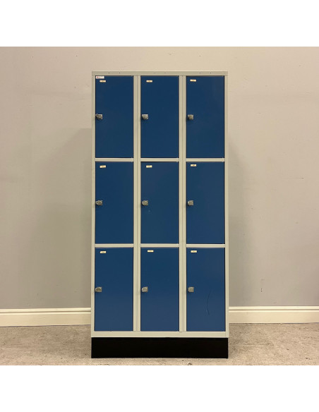 Förvaringsskåp 9 fack - blå