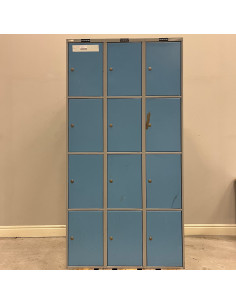 Förvaringsskåp 12 fack - Blå