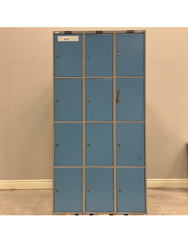 Förvaringsskåp 12 fack - Blå