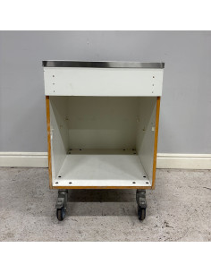 Rullbart skåp rostfri topp