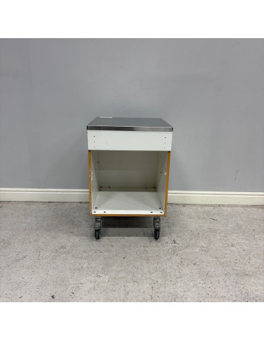 Rullbart skåp rostfri topp