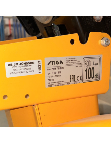 Stiga Park 740 PWX med tillbehör