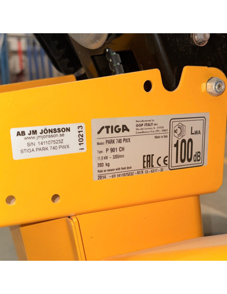 Stiga Park 740 PWX med tillbehör
