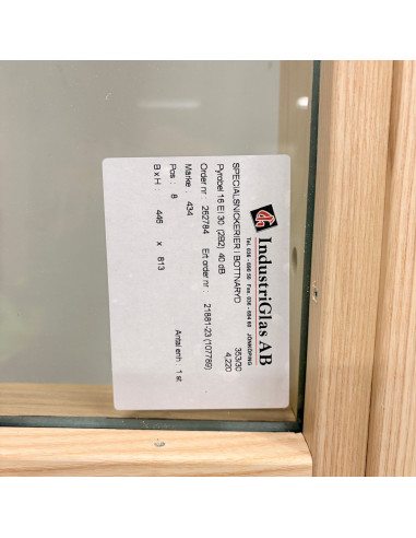 Fast fönster 500x2200 mm