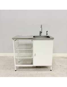 Tvättbänk Contura Steel CAB 10 Vit Höger