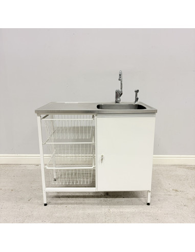 Tvättbänk Contura Steel CAB 10 Vit Höger