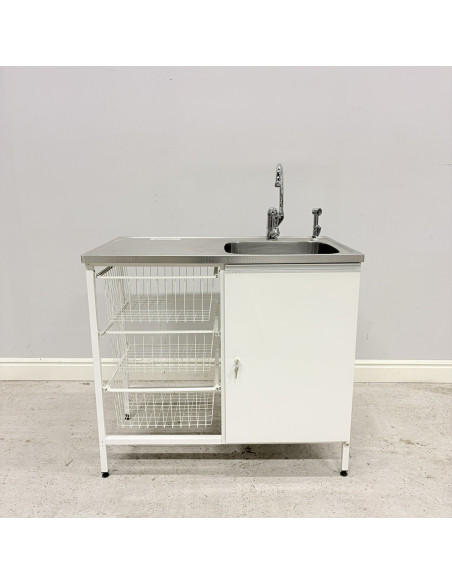 Tvättbänk Contura Steel CAB 10 Vit Höger