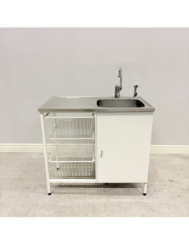 Tvättbänk Contura Steel CAB 10 Vit Höger