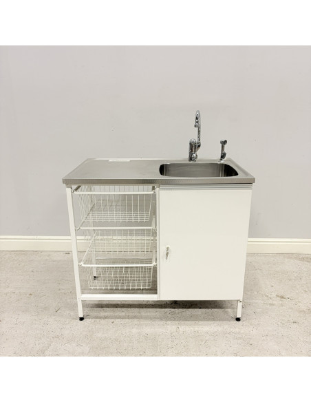 Tvättbänk Contura Steel CAB 10 Vit Höger