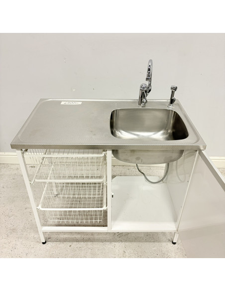 Tvättbänk Contura Steel CAB 10 Vit Höger