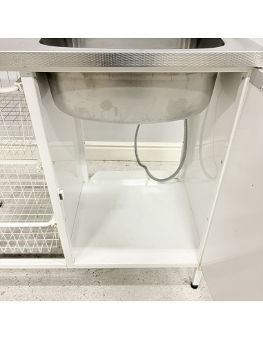 Tvättbänk Contura Steel CAB 10 Vit Höger