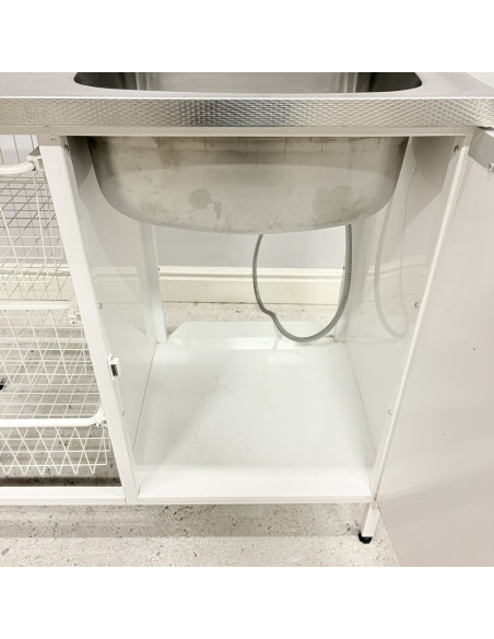 Tvättbänk Contura Steel CAB 10 Vit Höger