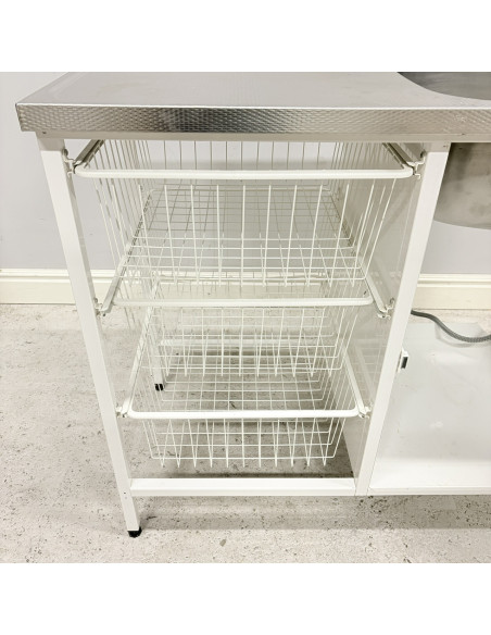 Tvättbänk Contura Steel CAB 10 Vit Höger