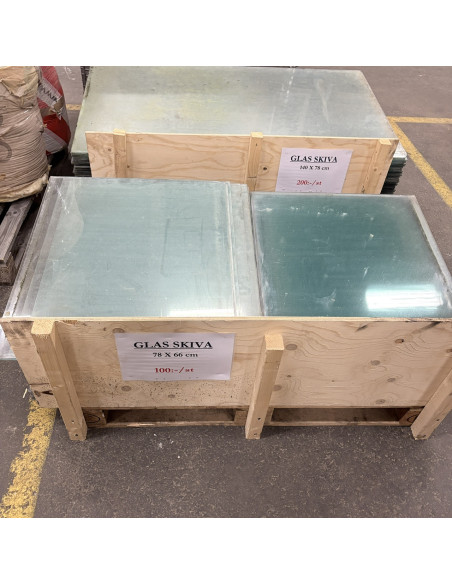 Parti med glas 78x66 cm & 140x78 cm