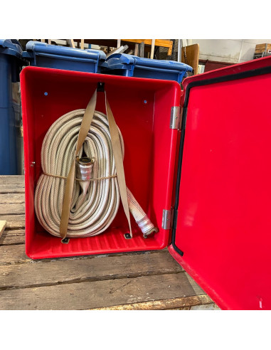 Brandslang med skåp